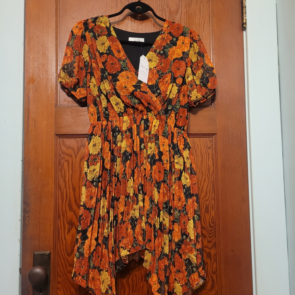 Floral Sadie And Sage Dress with Puff Sleeves